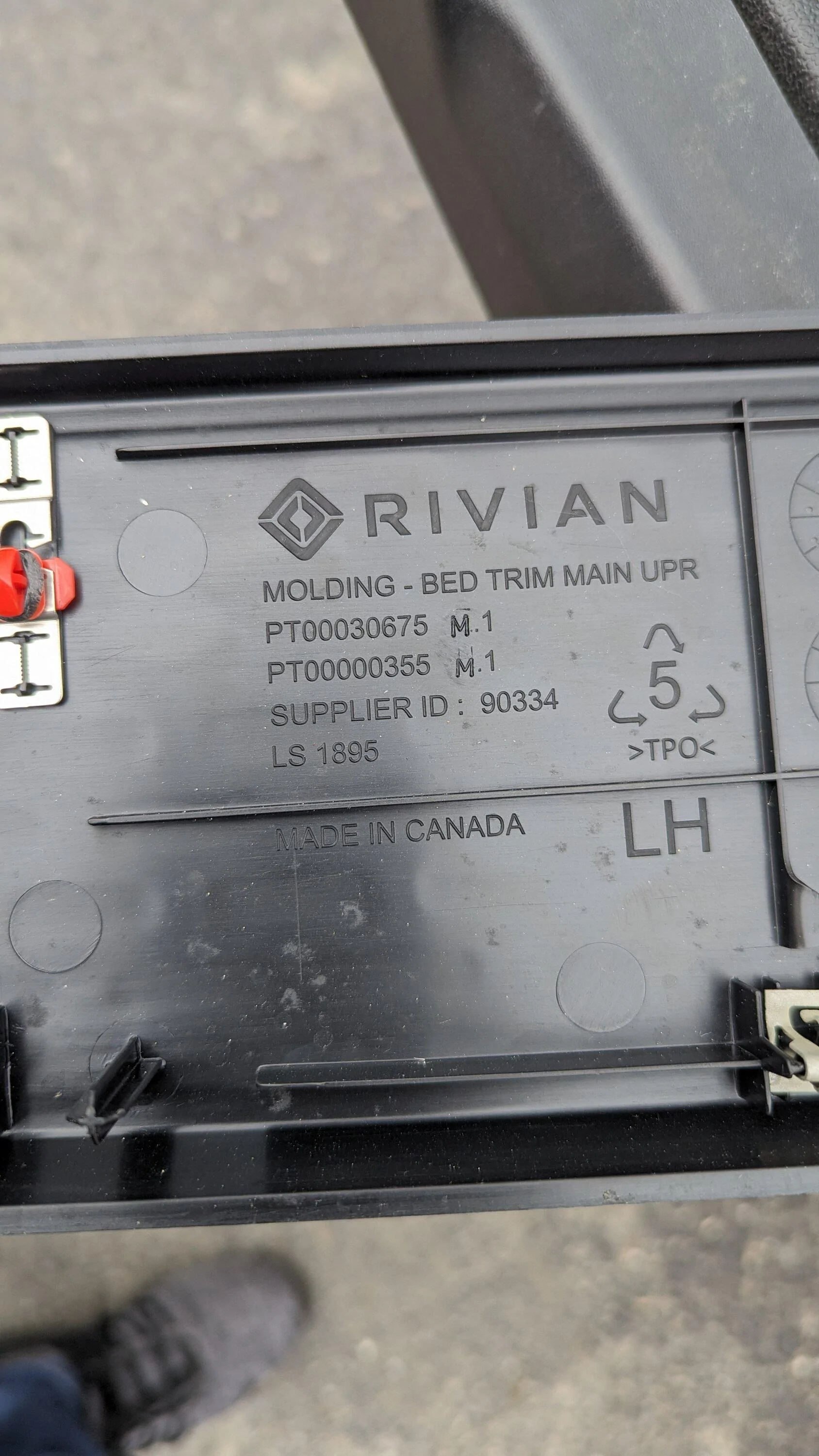 Rivian R1T R1S For Sale upper left bed trim new PXL_20240309_194226371