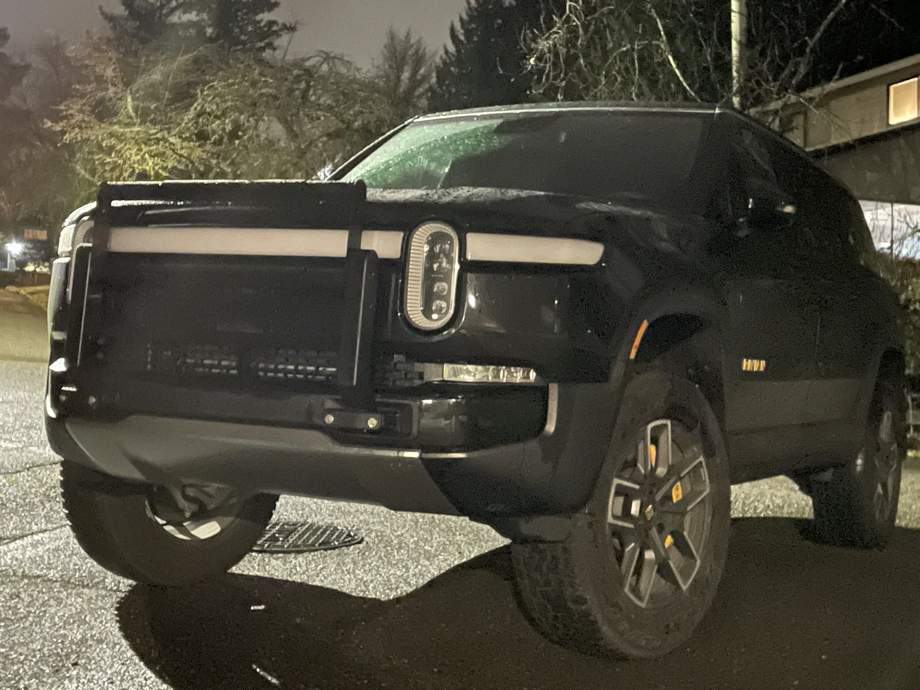 Rivian R1T R1S DIY R1 Brush Guard Installed IMG_1999