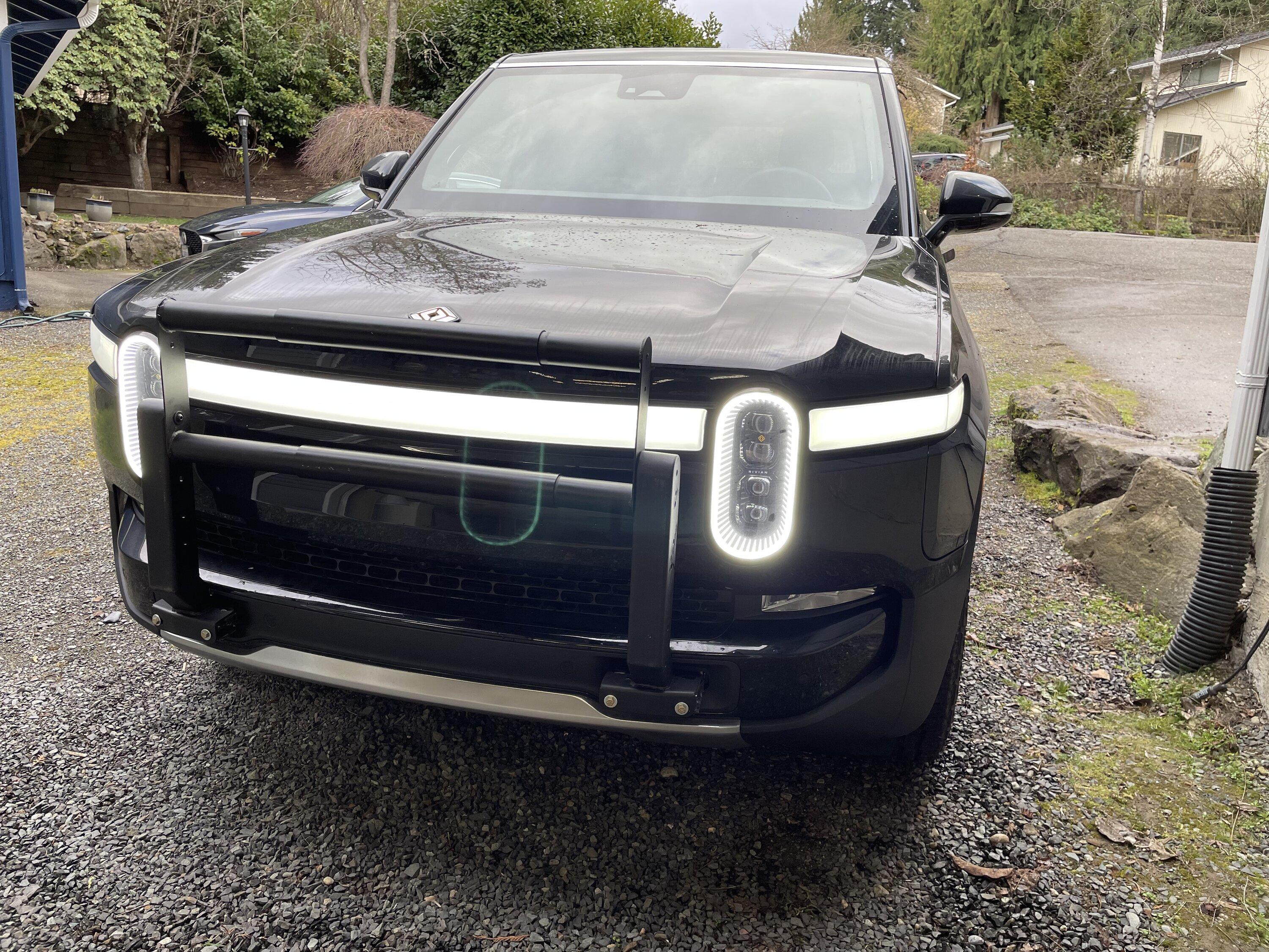 Rivian R1T R1S DIY R1 Brush Guard Installed IMG_1990