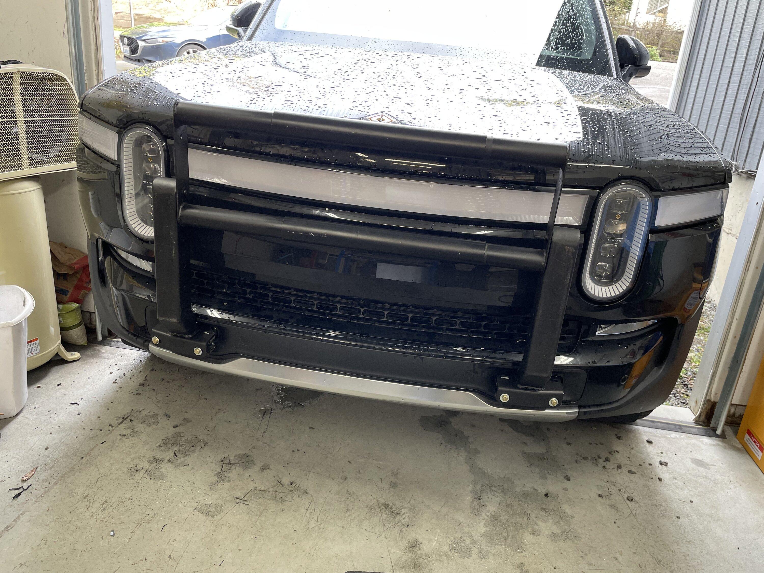 Rivian R1T R1S DIY R1 Brush Guard Installed IMG_1988