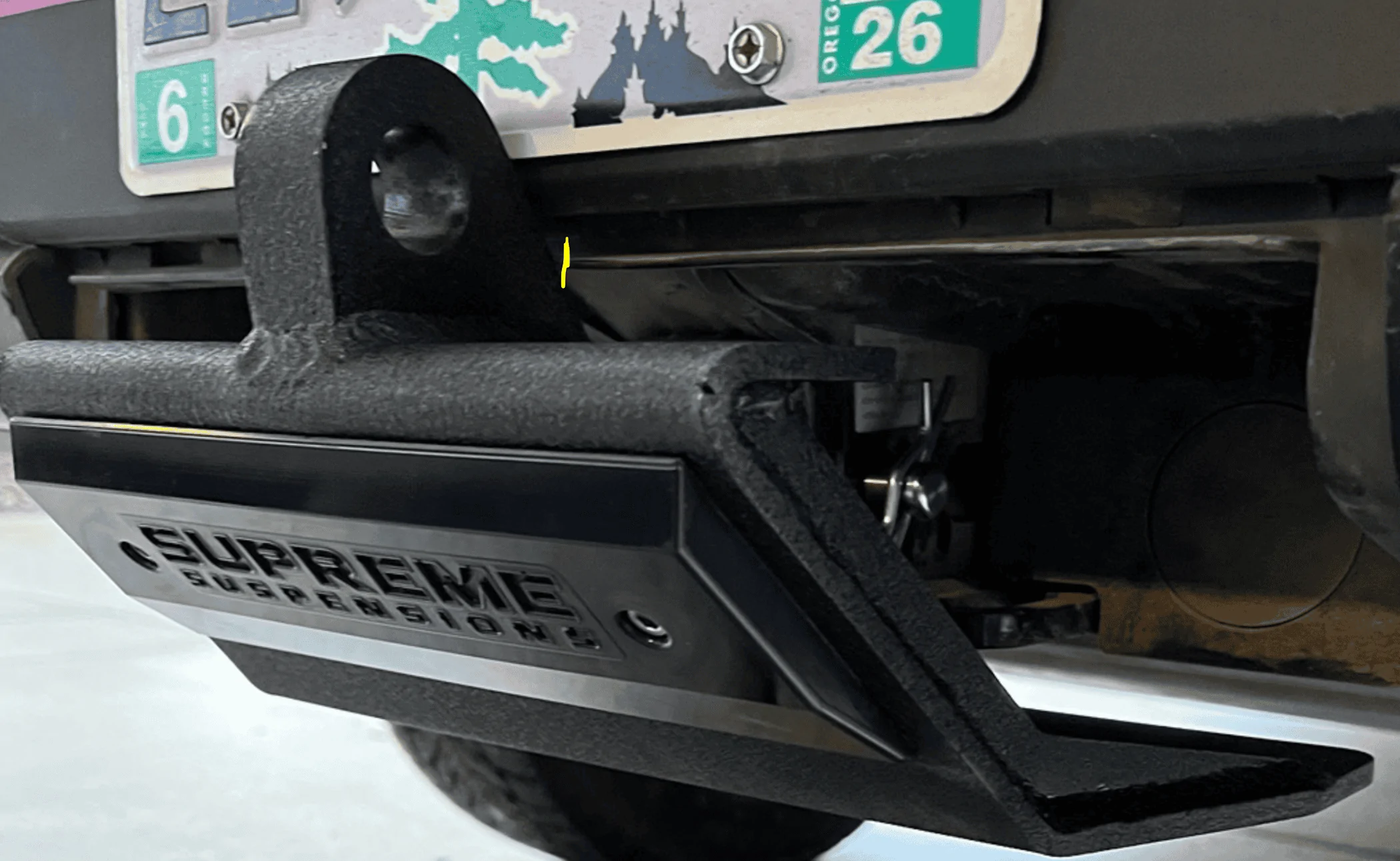 Rivian R1T R1S Hitch Step / rear skid plate installed Screenshot 2024-03-13 at 7.00.31 AM