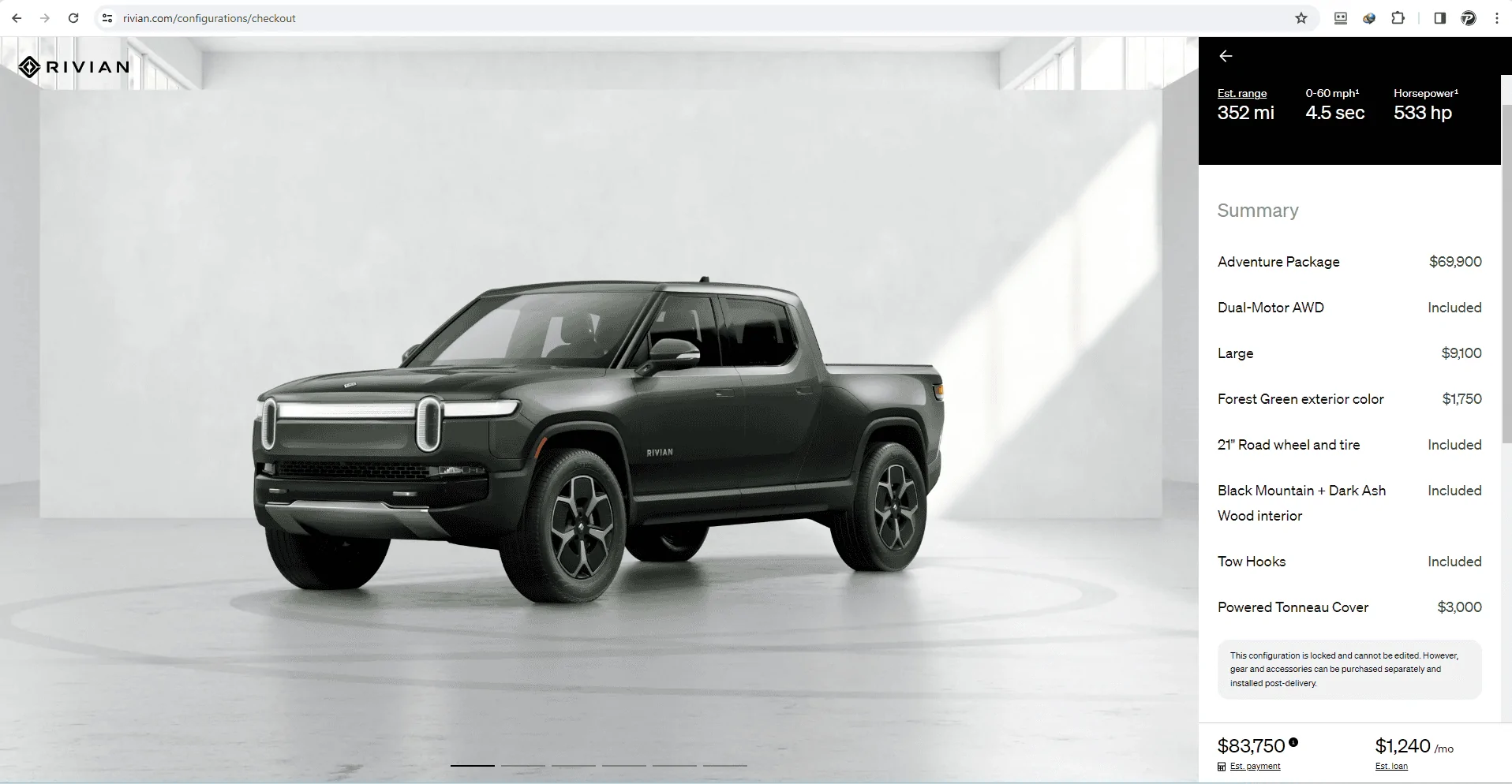 Rivian R1T R1S Powered Tonneau Cover Appears to be Back on New R1T Builds! powered toneau cover