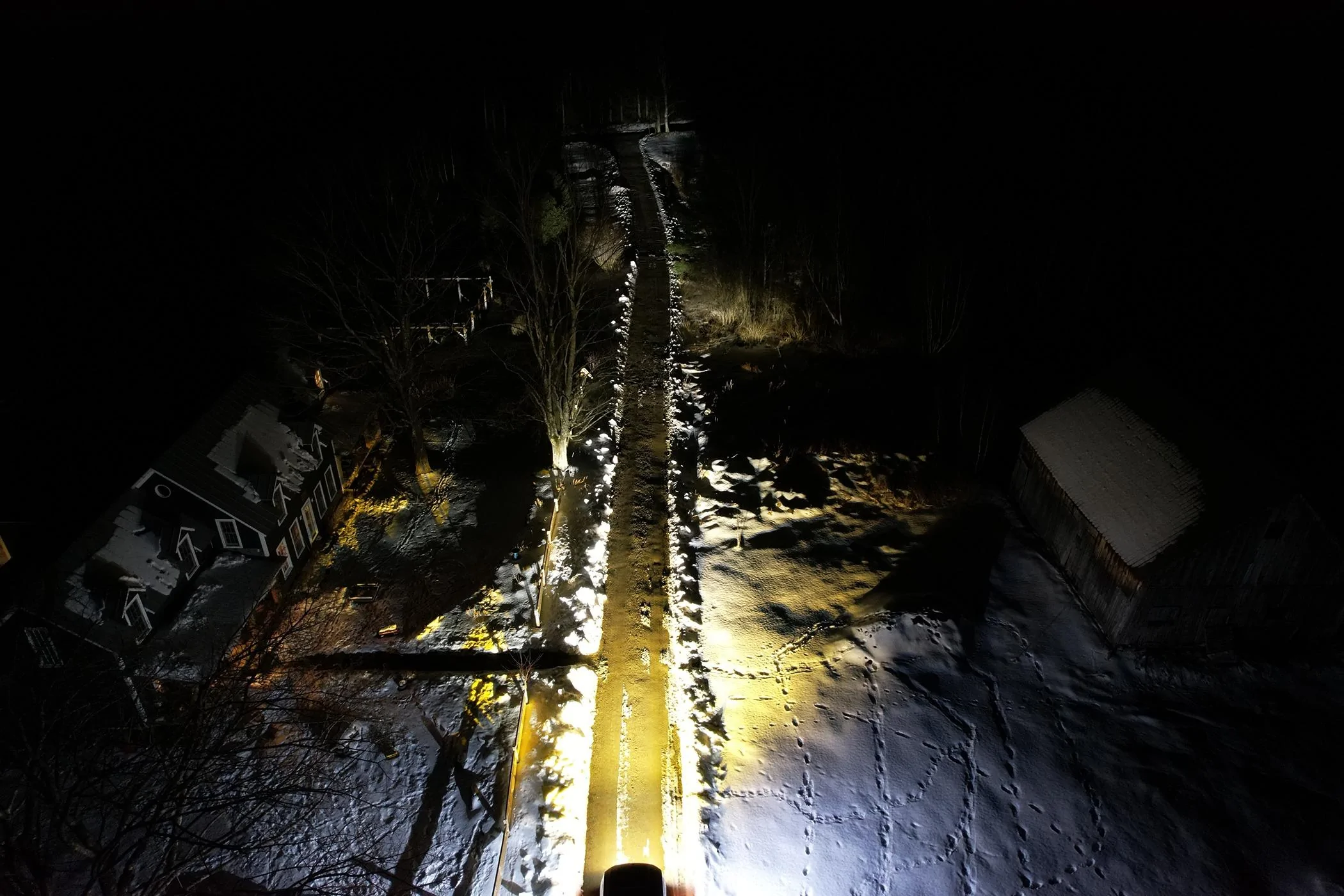 Rivian R1T R1S Stowable 40" Light Bar Setup Rivian Overhead Forward High+Fog