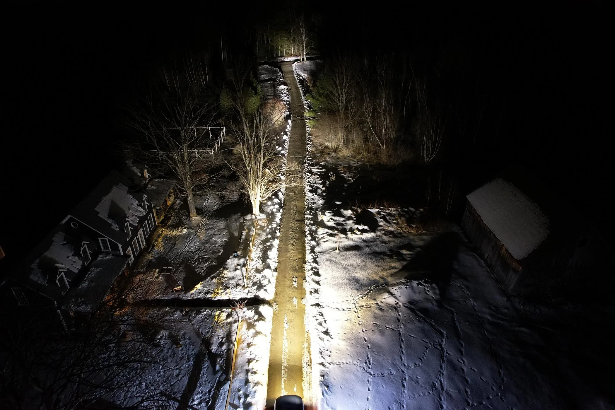 Rivian R1T R1S Stowable 40" Light Bar Setup Rivian Overhead Forward High+Fog+Bar