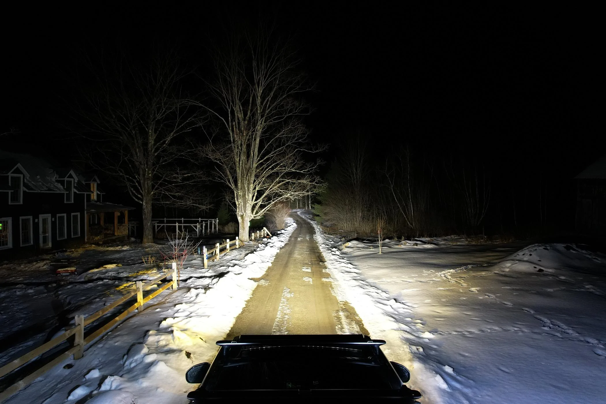 Rivian R1T R1S Stowable 40" Light Bar Setup Rivian Forward High+Fog+Bar