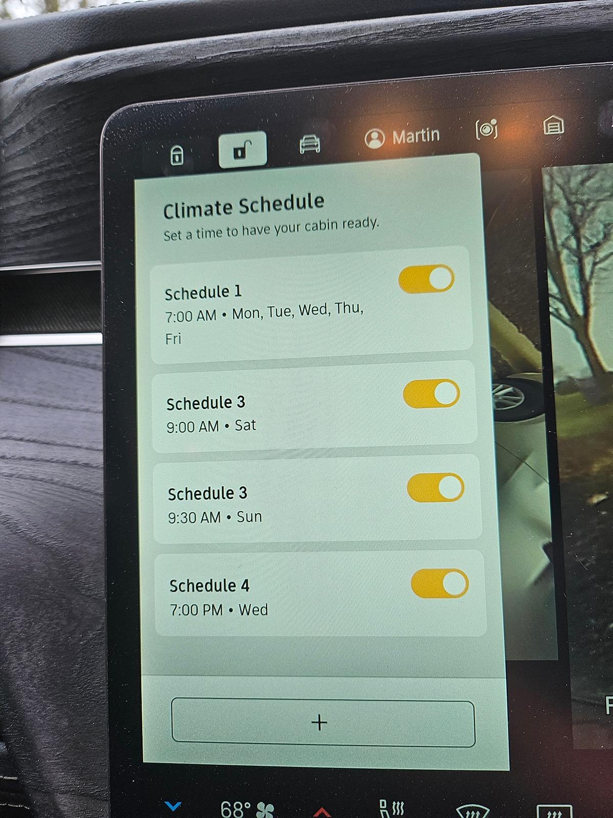 Rivian R1T R1S Cabin conditioning schedule *still* not working 20240314_112941