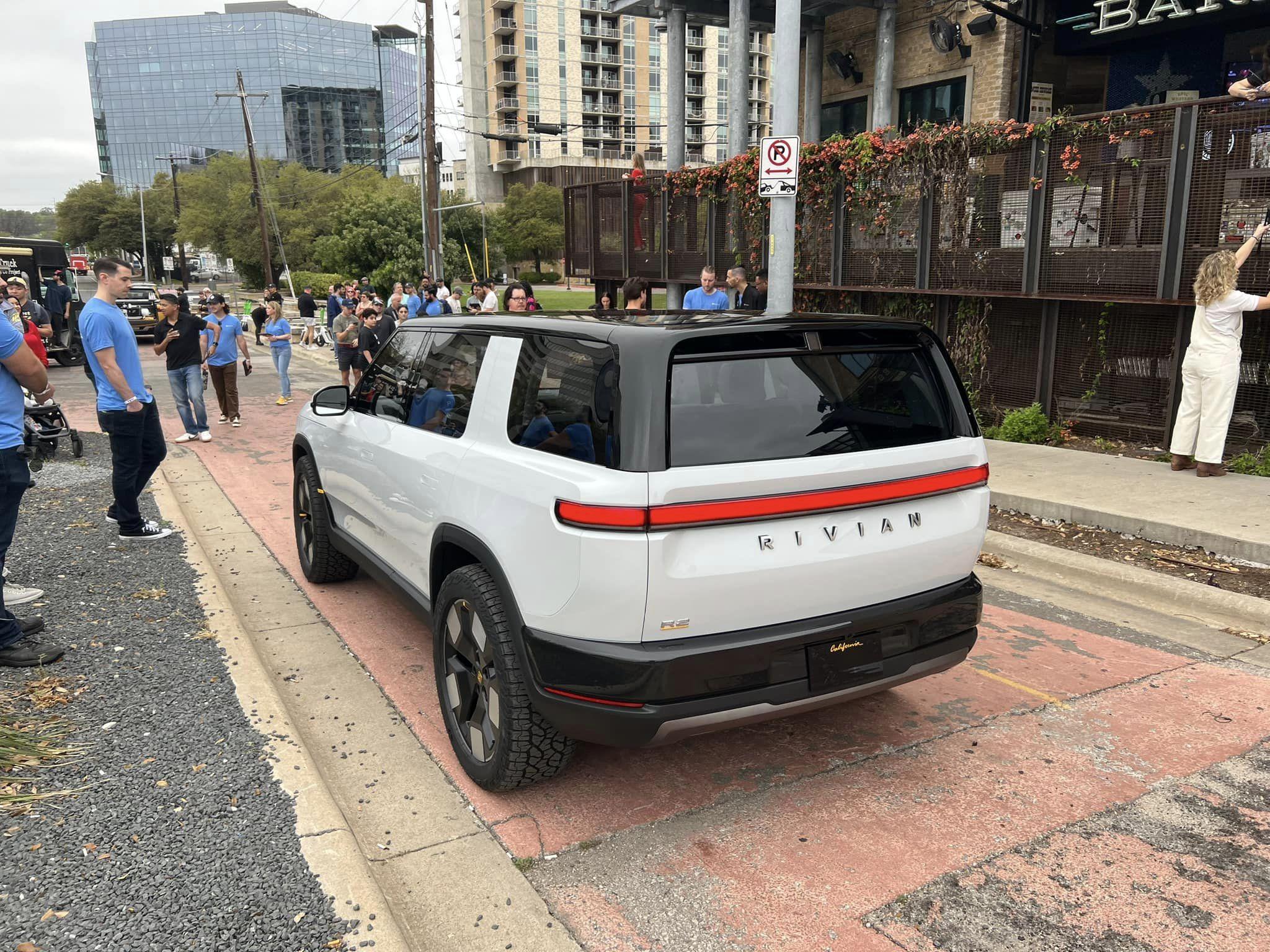 Rivian R1T R1S R2 Videos & photos from Austin public showing 432863610_10229674480018672_3219821270205992866_n