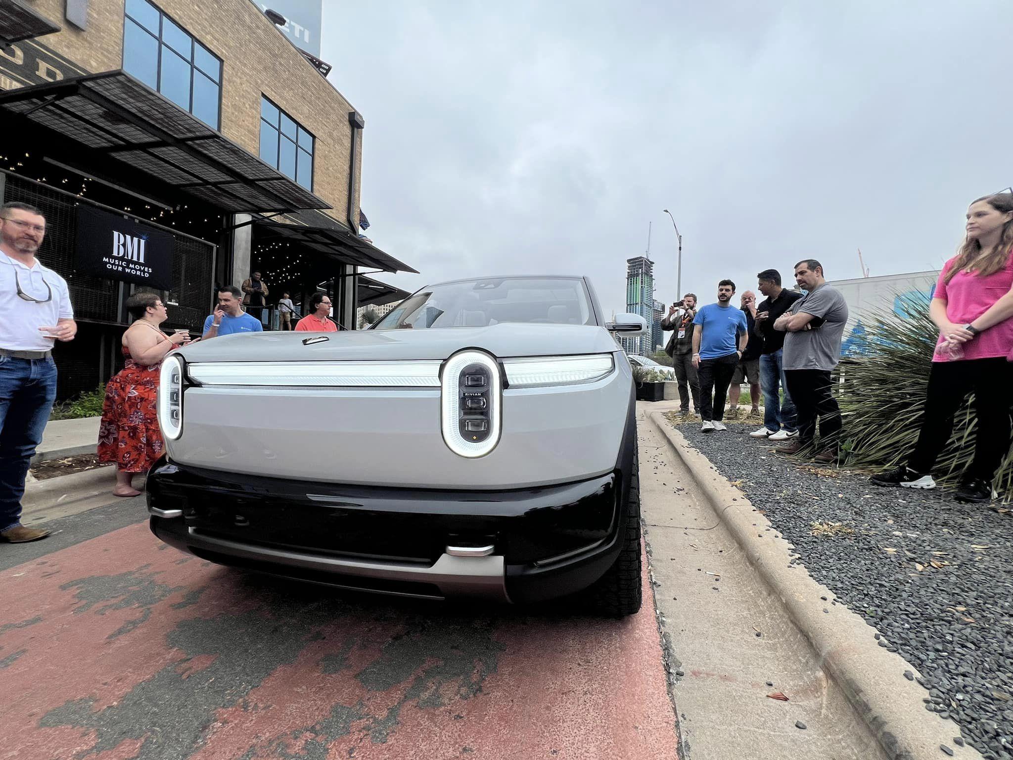 Rivian R1T R1S R2 Videos & photos from Austin public showing 432573666_10229674650742940_7876778721750239982_n