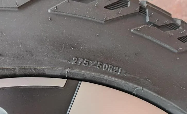 Rivian R1T R1S R2 Tire Size = 275/50R21 rivian r2 tire size 275:50R21