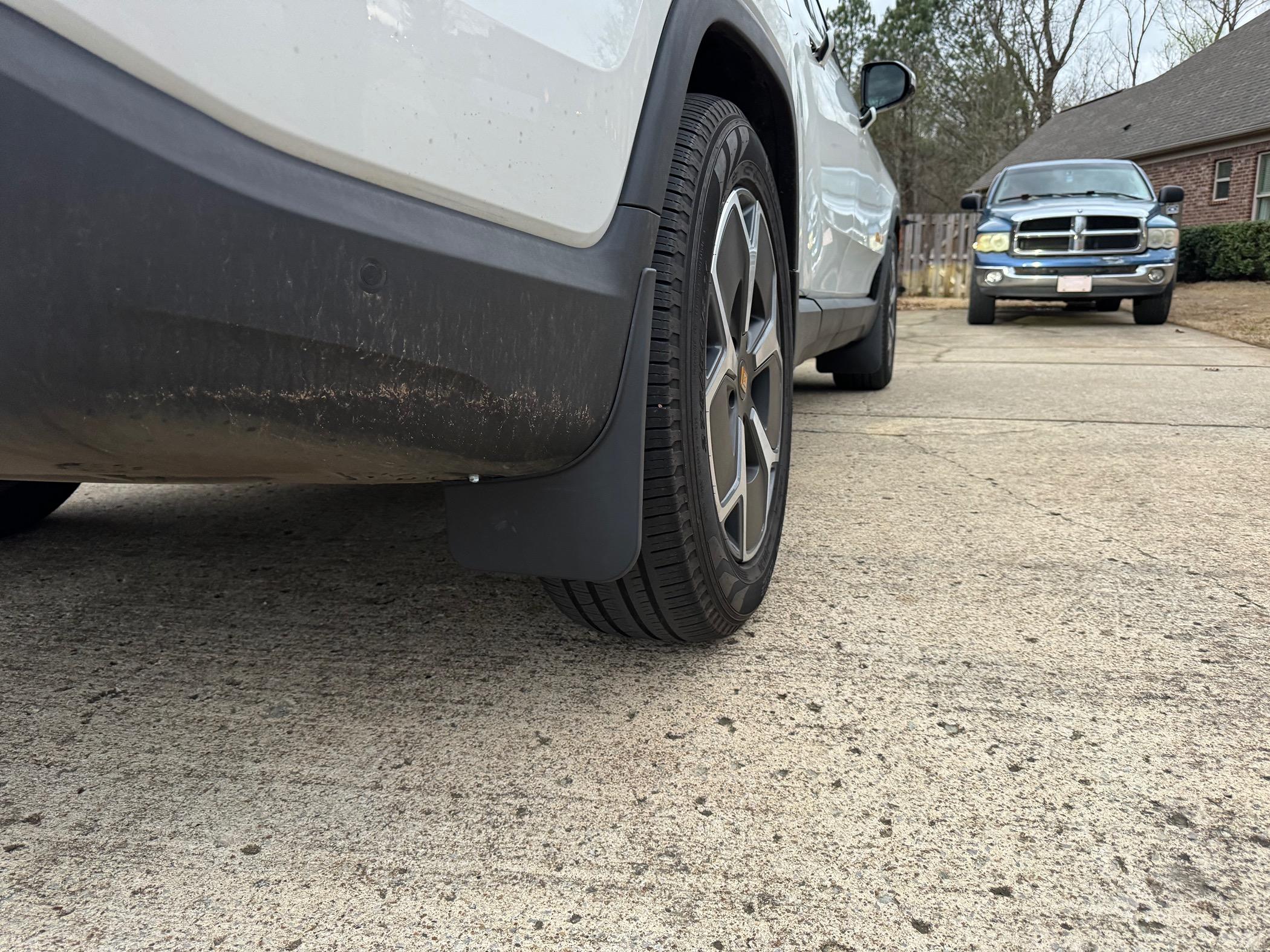 Rivian R1T R1S BestEvMod Mud Flaps for R1T Available Now IMG_3396