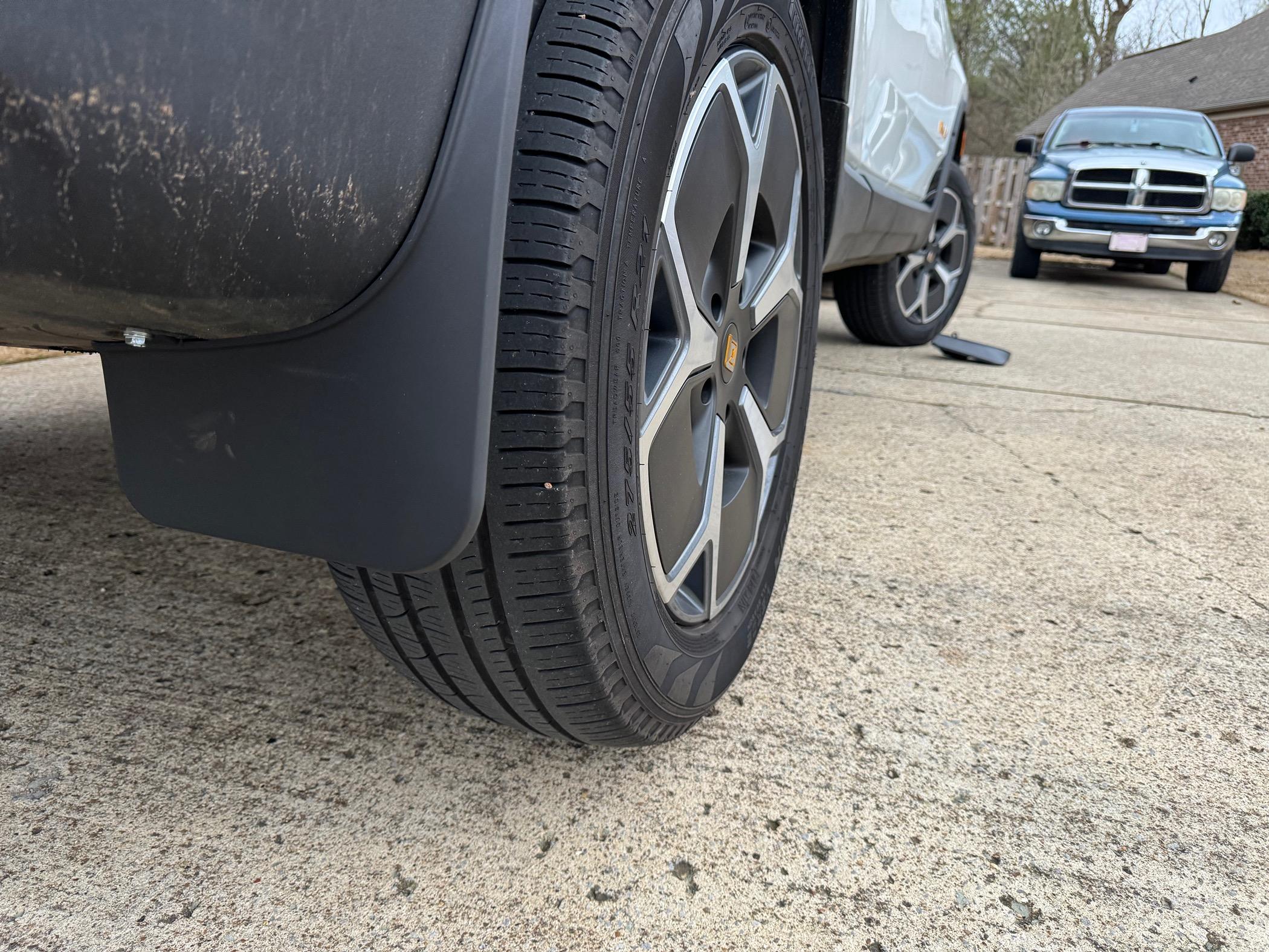 Rivian R1T R1S BestEvMod Mud Flaps for R1T Available Now IMG_3390