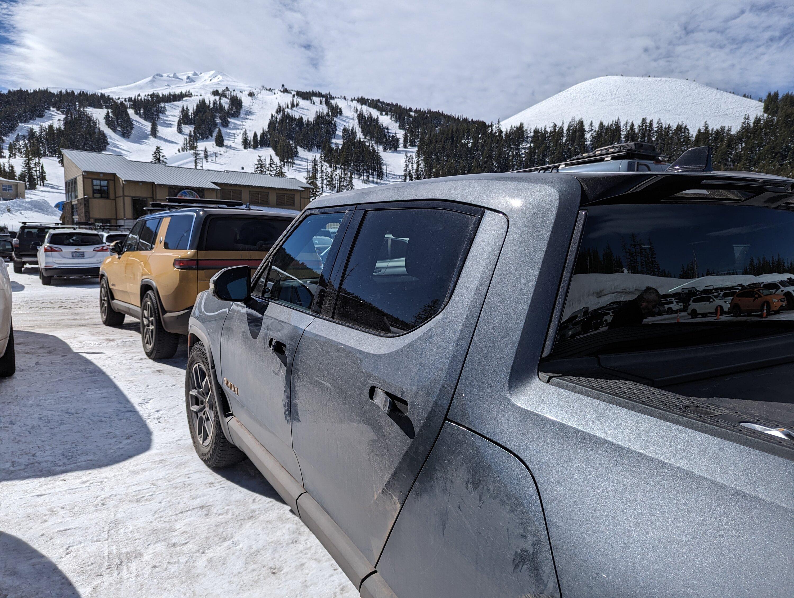 Rivian R1T R1S Parked Adjacent to Another Rivian Today PXL_20240315_183639251_051031