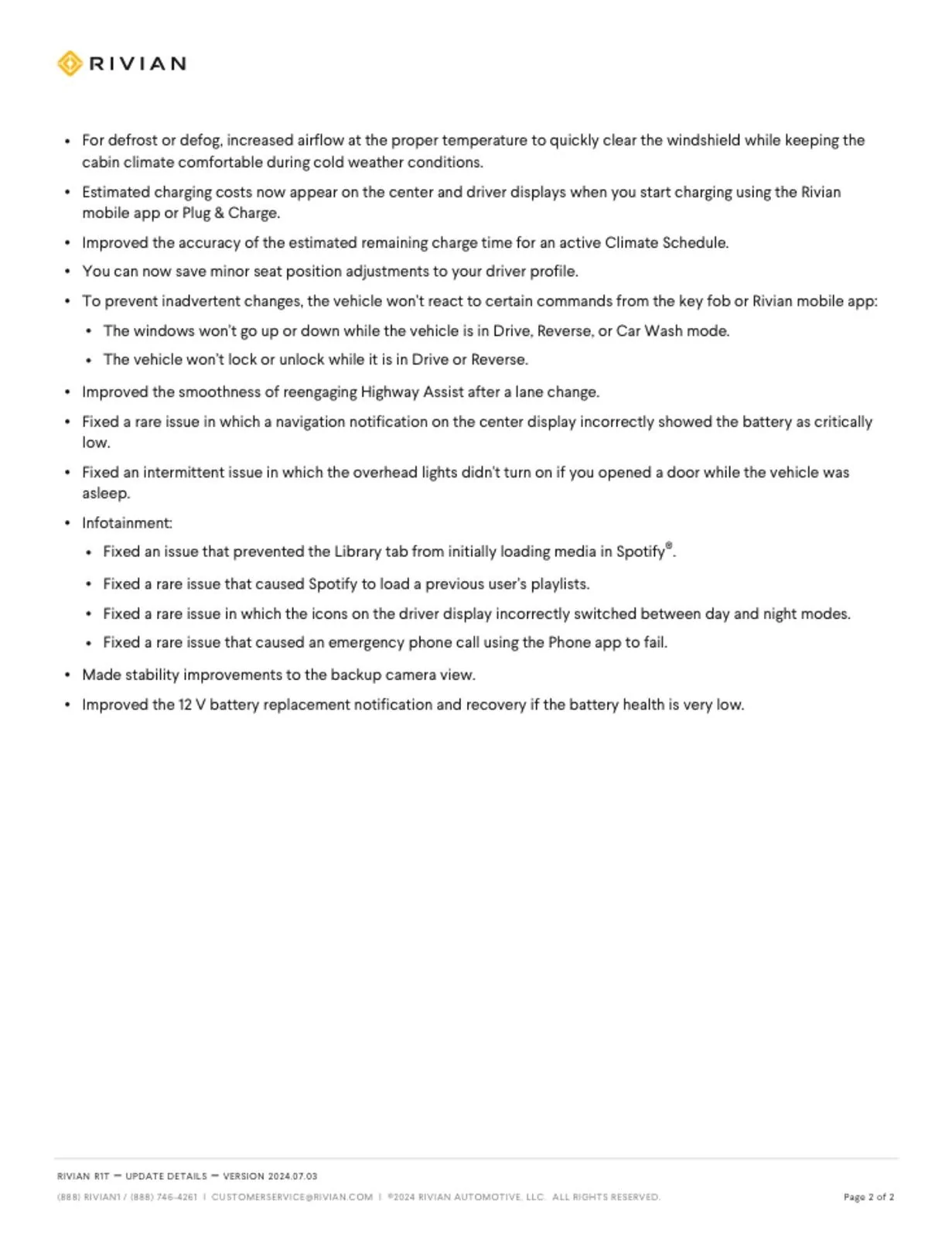 Rivian R1T R1S 2024.07.03  Software Update Released IMG_1497