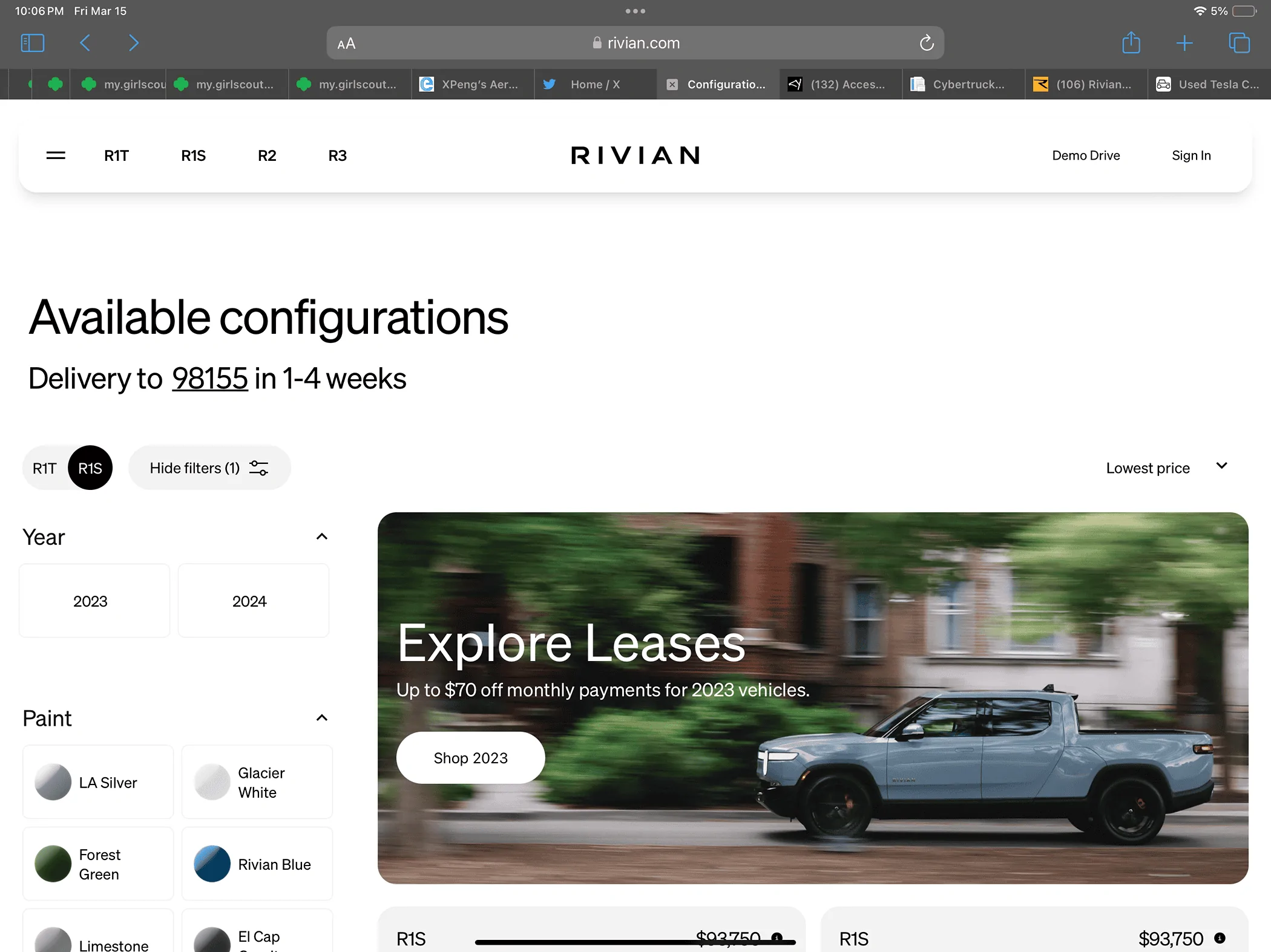 Rivian R1T R1S New Lease Offer for 2023 models IMG_0414