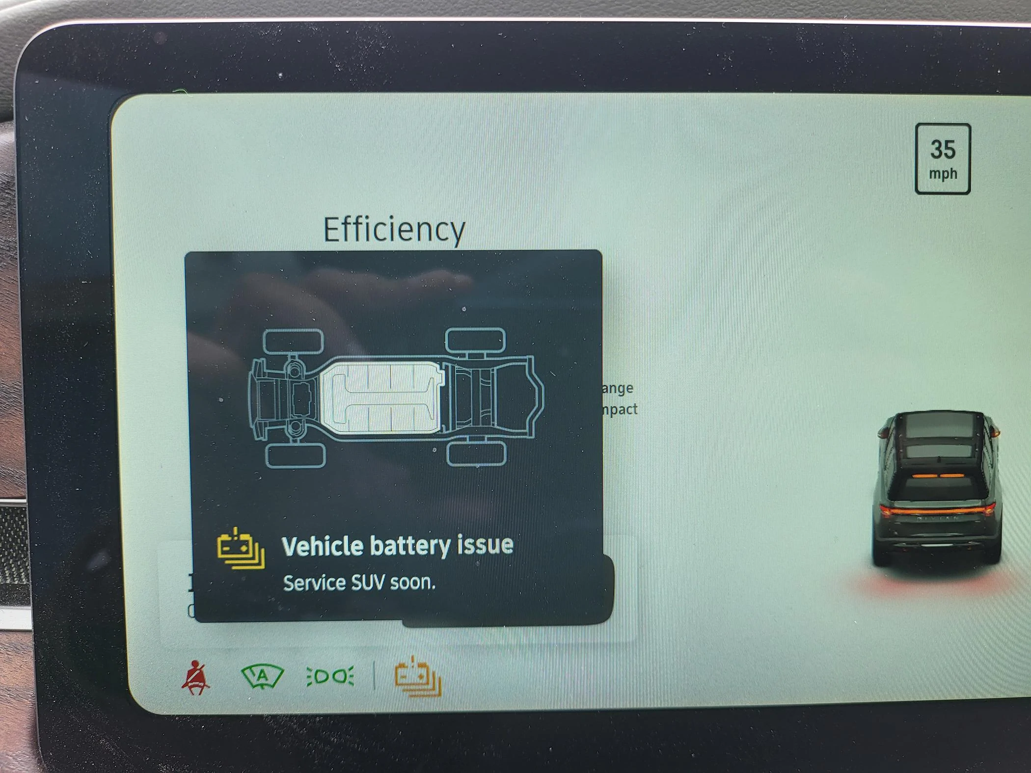 Rivian R1T R1S Vehicle Battery Issue Warning 1000010560
