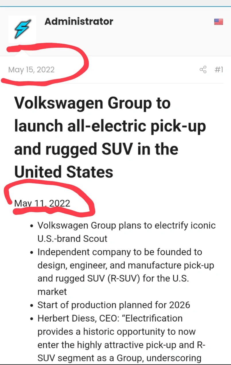Rivian R1T R1S VW: Scout EV SUV and Pickup Screenshot_20240318-082345
