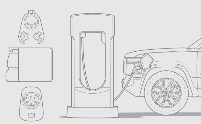 Rivian R1T R1S Article: How do I get free Rivian-approved NACS DC adapter? Shipping in April! rivian nacs adapter