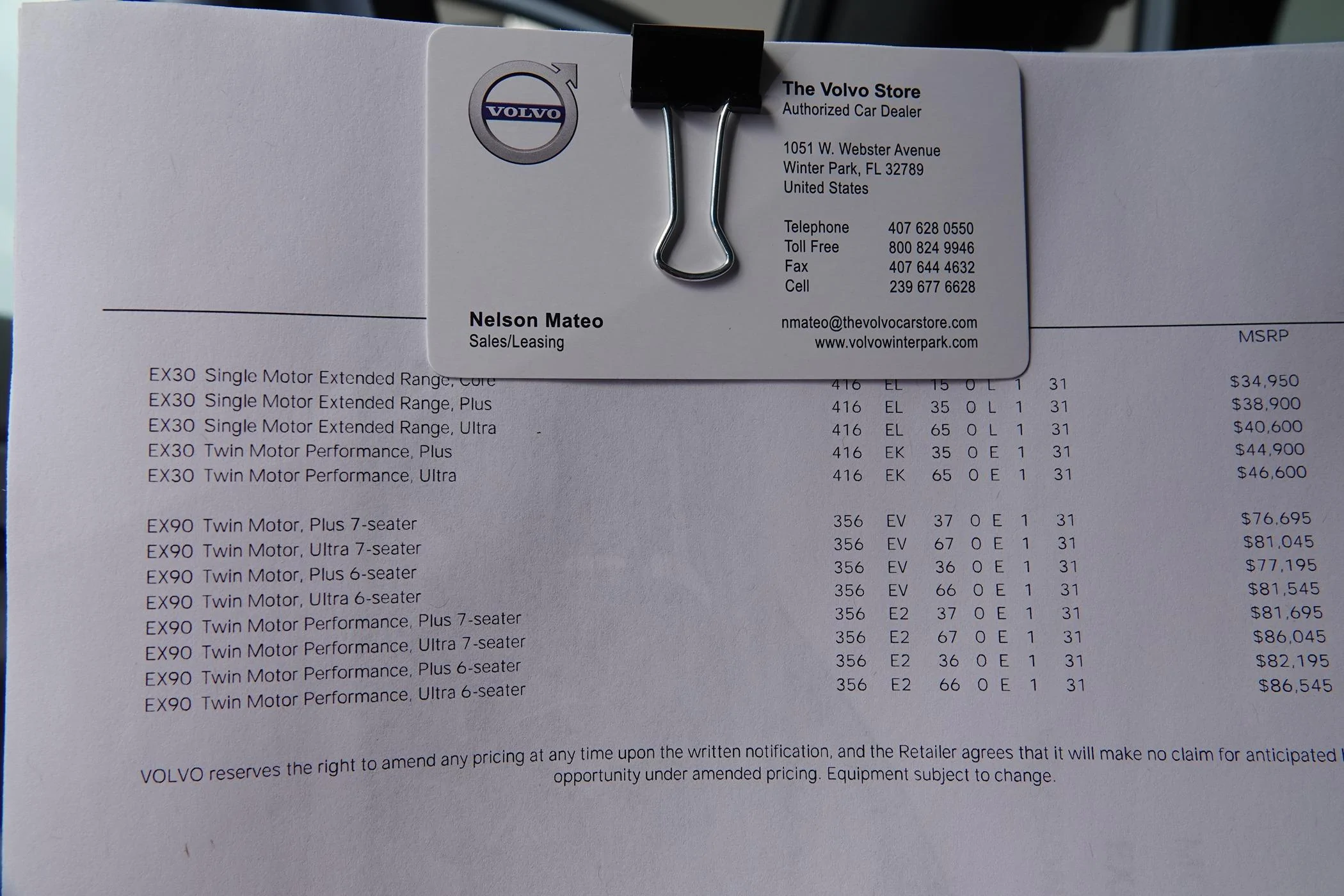 Rivian R1T R1S Volvo EX90 pricing and features info DSC05845