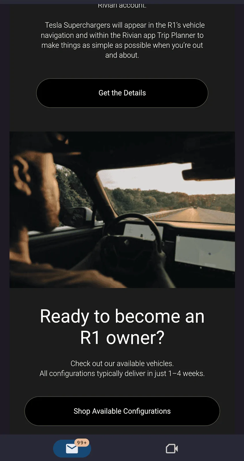 Rivian R1T R1S Tesla Supercharging (NACS Charging) Now Available in Rivian App! Step By Step Instructions Screenshot_20240319-114609