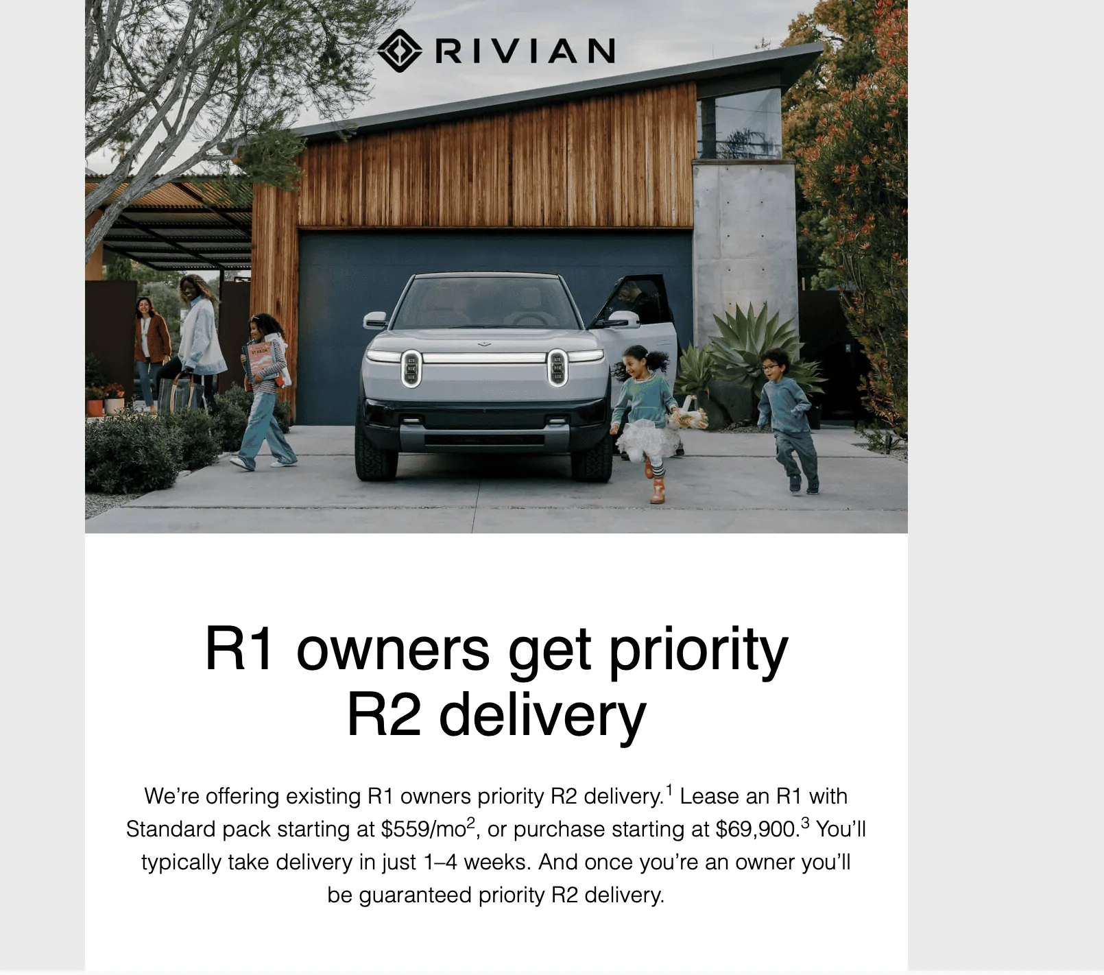 Rivian R1T R1S Priority R2 delivery for R1 owners announced! Screenshot 2024-03-19 at 1.47.05 PM