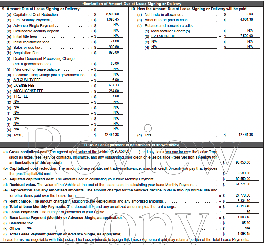 Rivian R1T R1S Lease Disclosure Screenshot 2024-03-19 at 2.43.57 PM