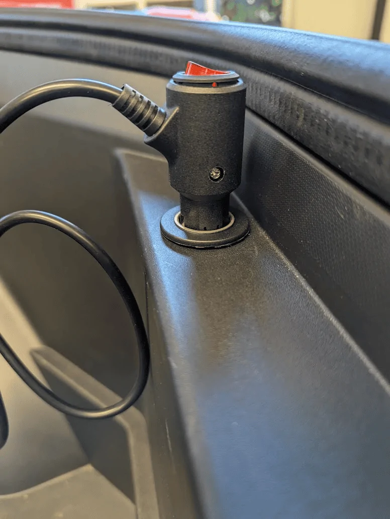 Rivian R1T R1S Tutorial / DIY Guide - Installing 12v Outlet in Frunk 1710889184701-ev