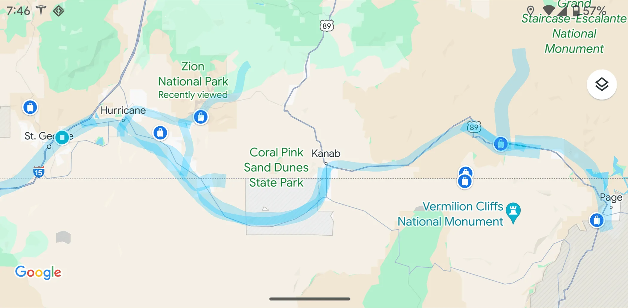 Rivian R1T R1S R1T Rally Mode - Zion - Vegas - 1,605 Mile Trip - 886 kWh - $312 Screenshot_20240320-194617
