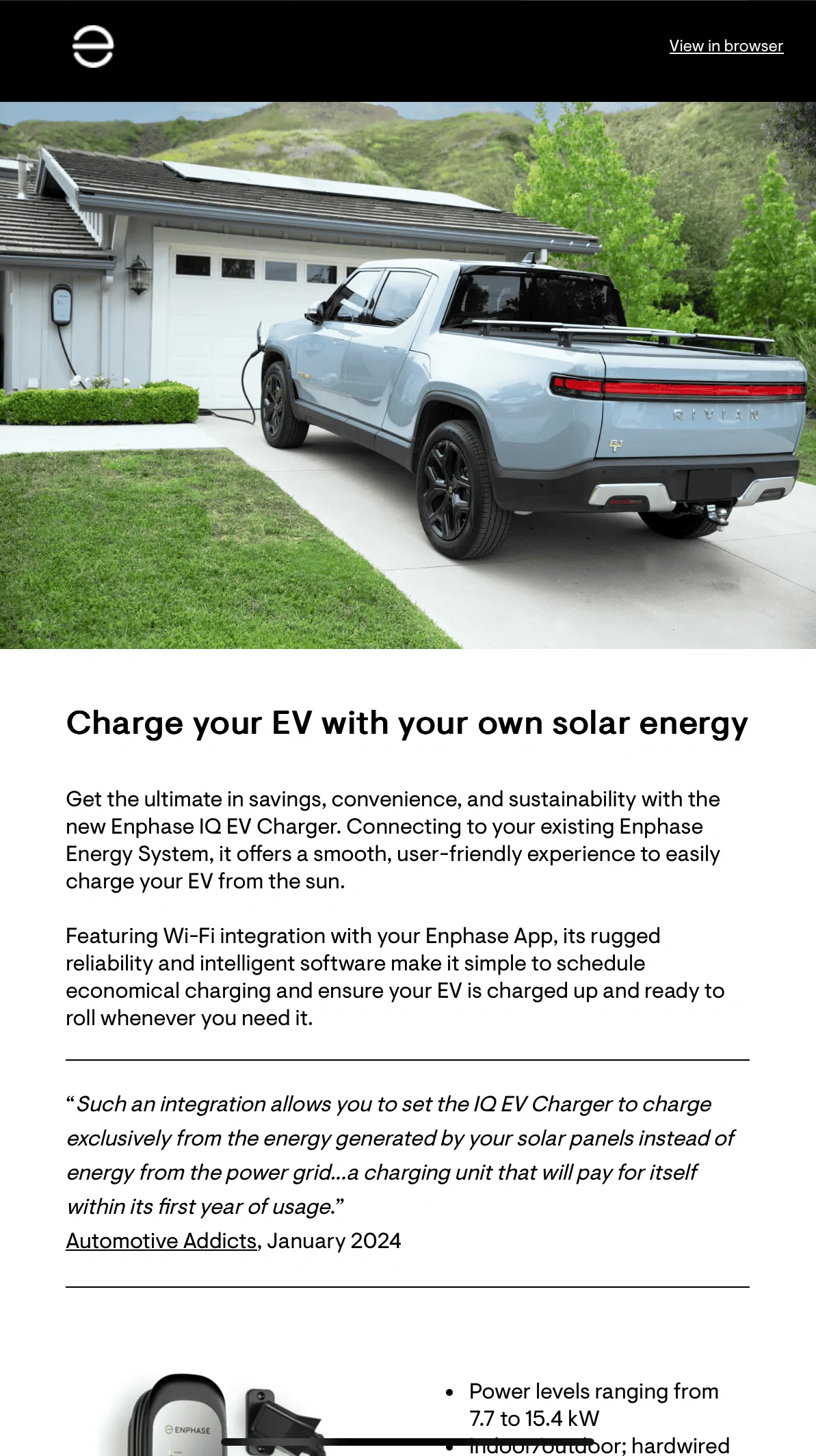 Rivian R1T R1S R1T in an Enphase Promo 1711030087902-s