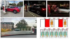 Rivian R1T R1S Let's talk Tesla Supercharger parking etiquette... images