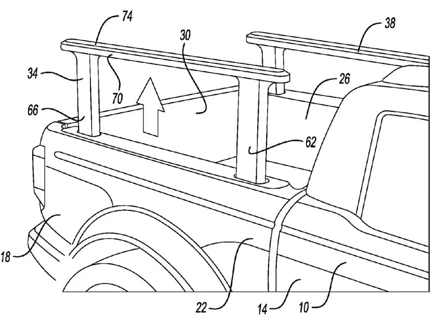 Rivian R1T R1S Interesting stowaway rack patent by Ford IMG_8486