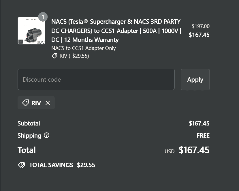 Rivian R1T R1S Video: Tesla supercharging pricing / cost shows on both R1 screens while charging IMG_9073