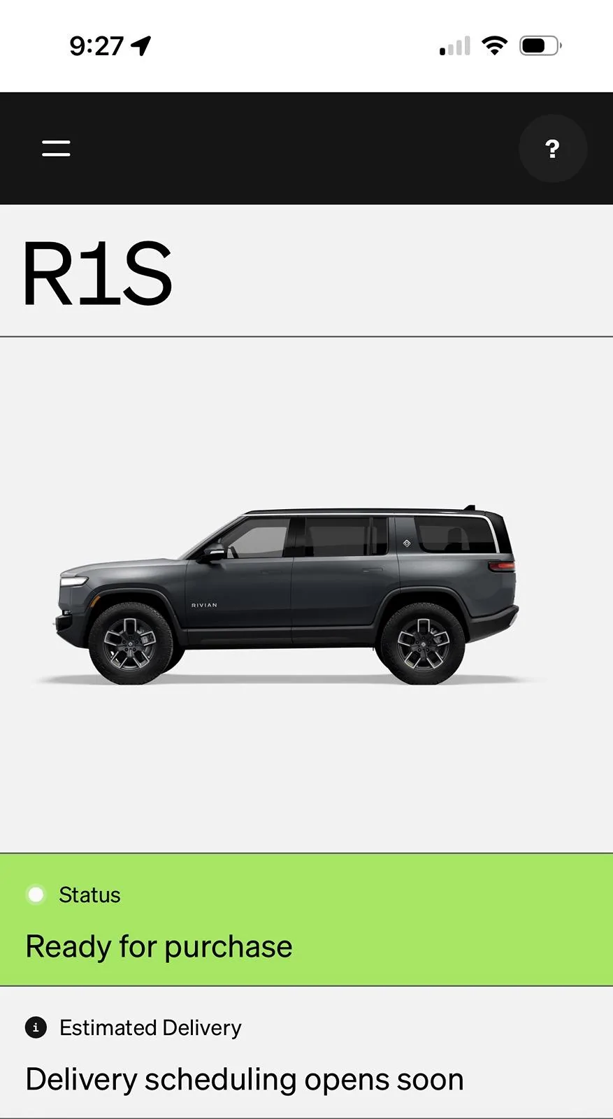 Rivian R1T R1S No R1S vehicles in stock?! IMG_4512