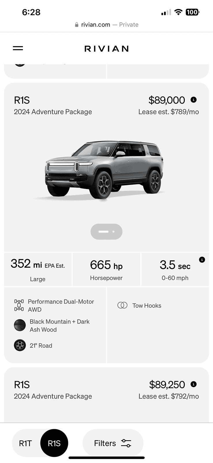 Rivian R1T R1S Rivian offering preorder price difference vouchers for remaining price protected pre-order holders IMG_9114