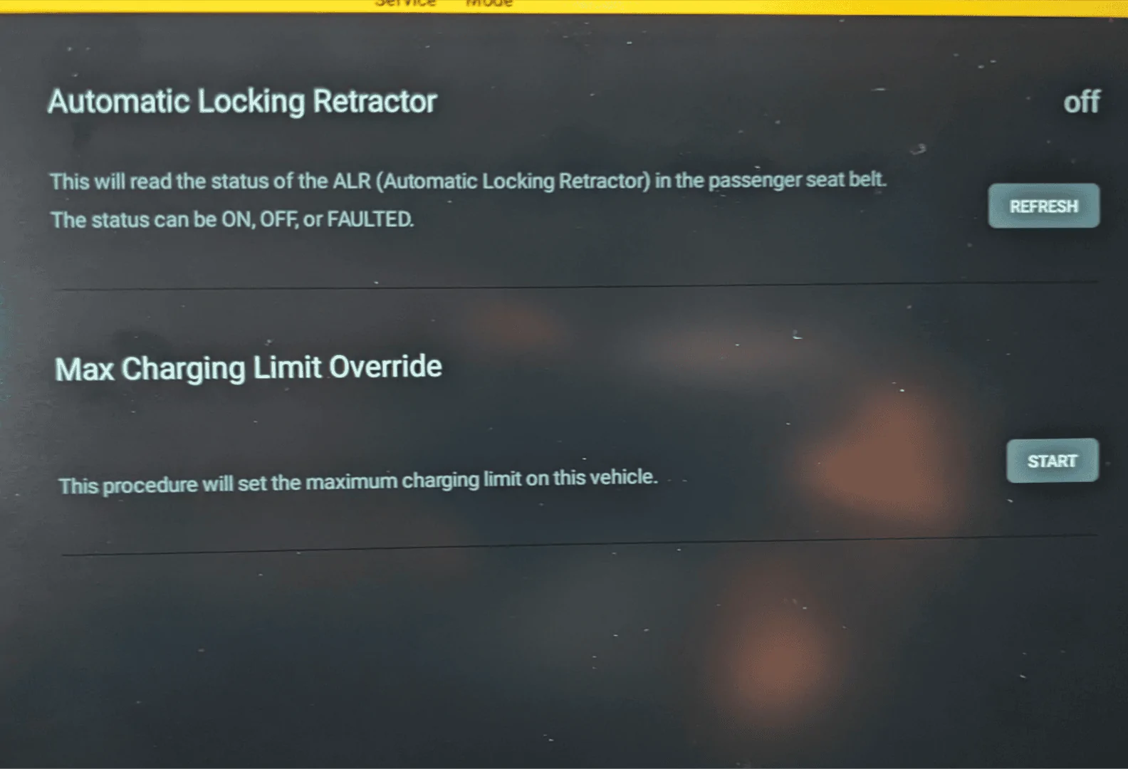 Rivian R1T R1S Max Charging Limit Override option in service menu 1000009298