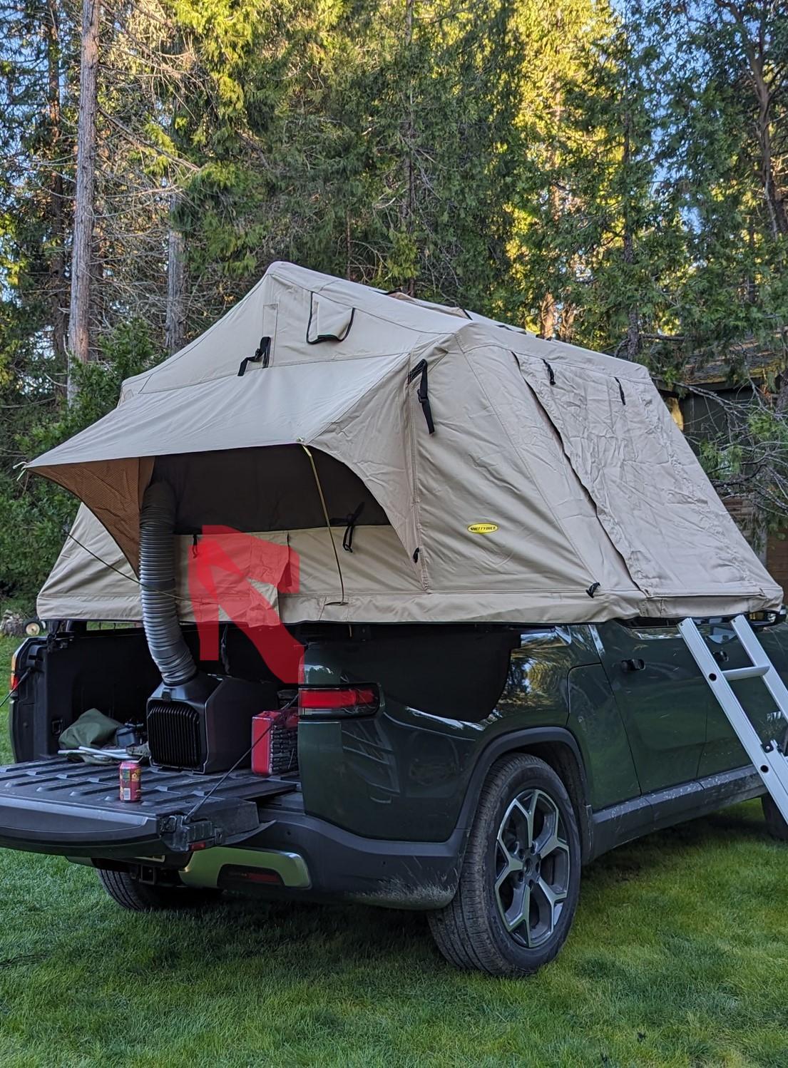 Rivian R1T R1S Winter Camping Gear Winners & Lessons! PXL_20240317_005540666