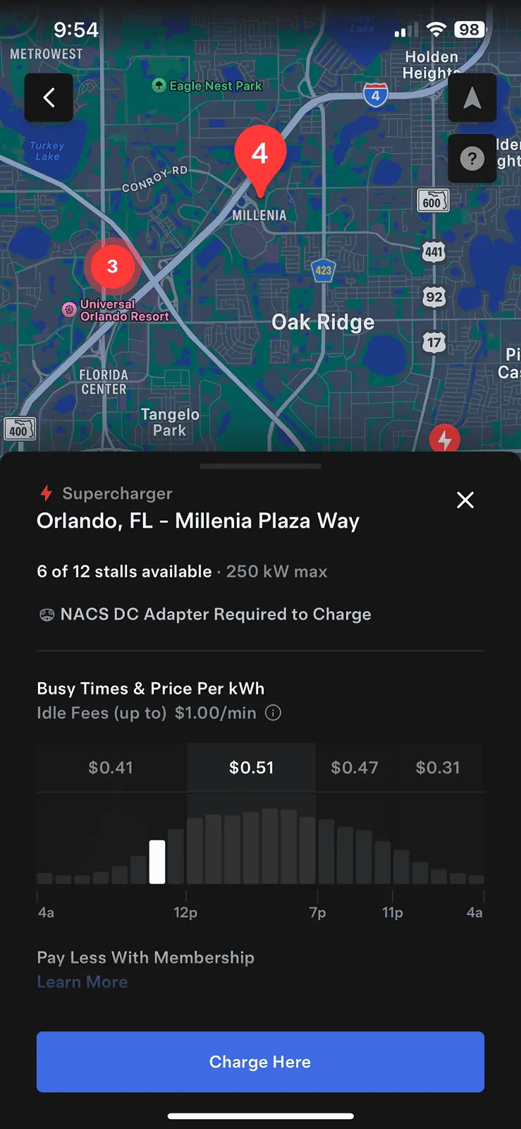 Rivian R1T R1S Supercharger pricing difference between Rivian app and Tesla app? IMG_9227