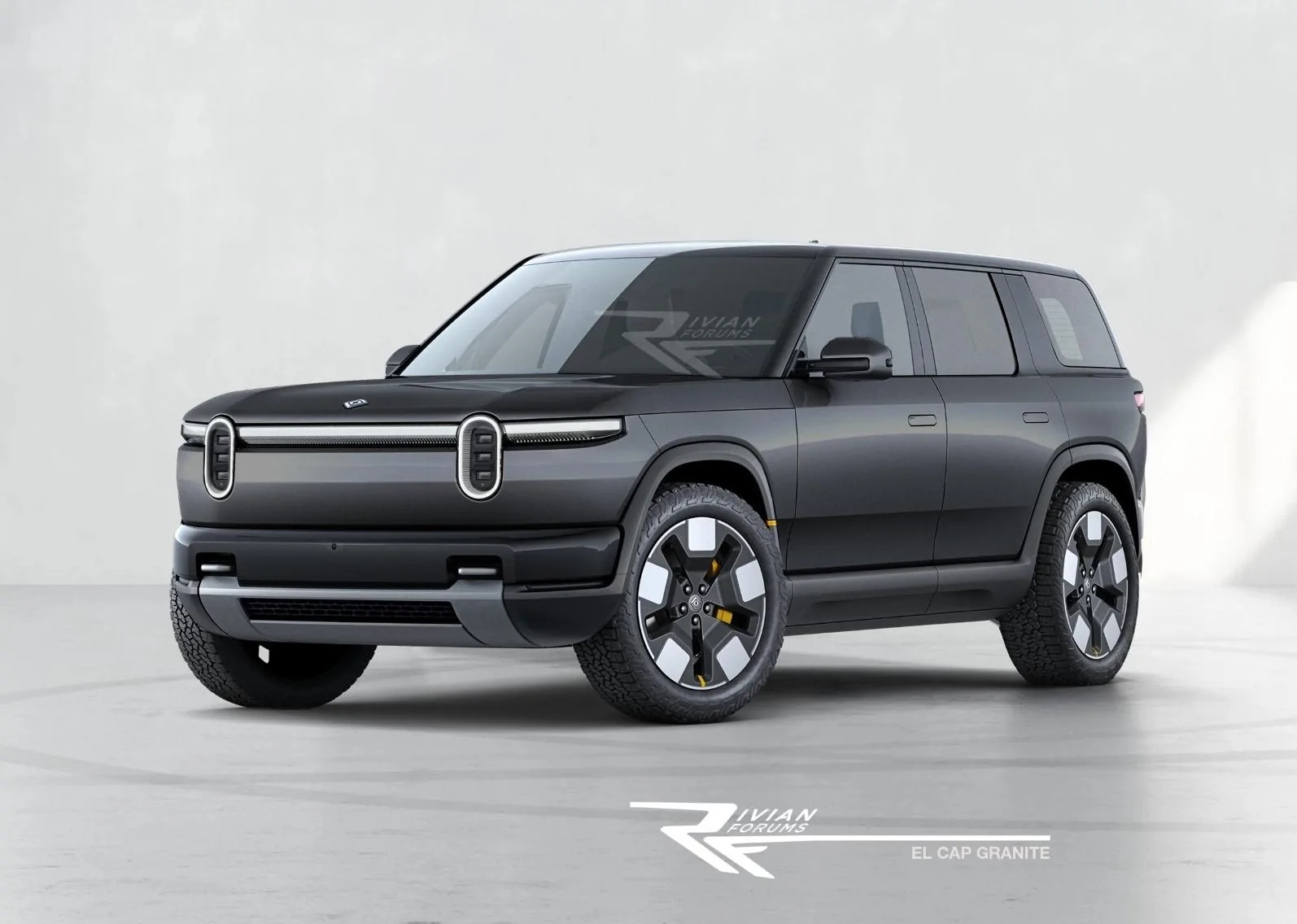 Rivian R1T R1S R2 El Cap Granite (Colors Preview) ? R2-Front El Cap Granit