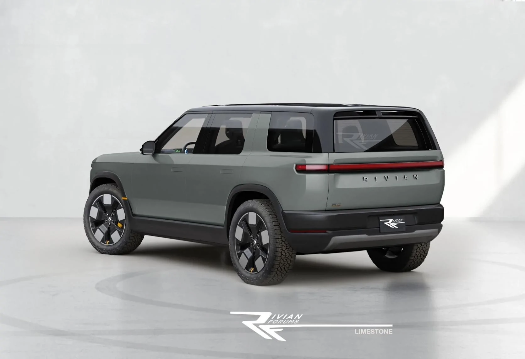 Rivian R1T R1S R2 Limestone (Colors Preview) ? R2-Rear Limeston