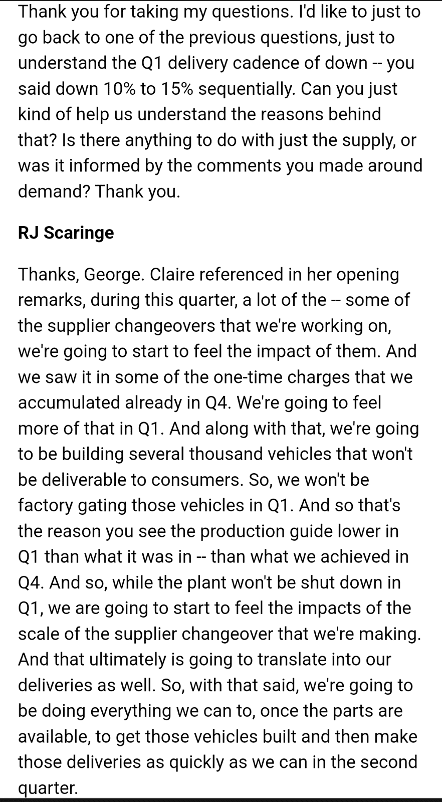 Rivian R1T R1S Better than expected Q1 deliveries? Screenshot_20240325-140929