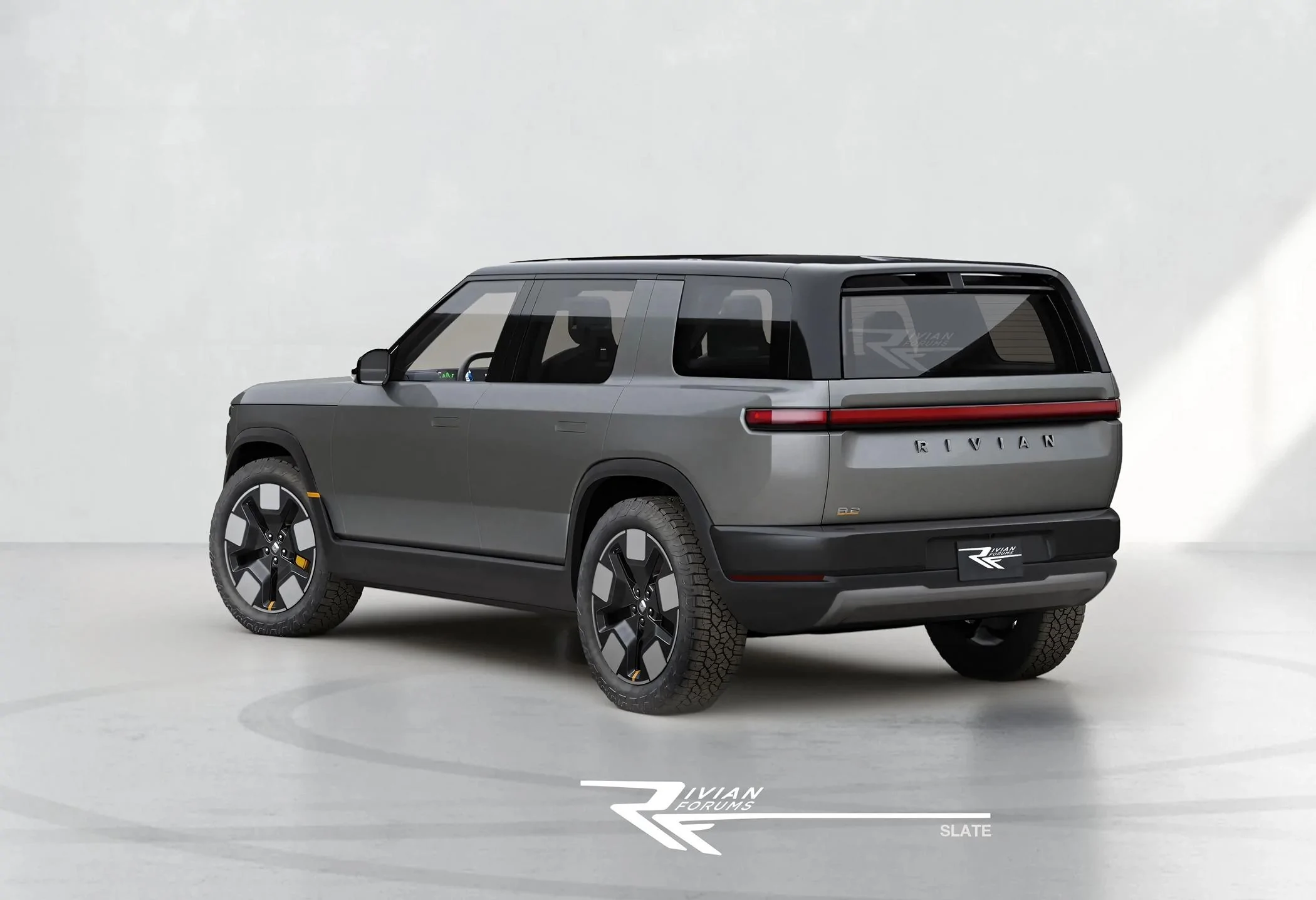 Rivian R1T R1S R2 in Teal, Evergreen, Slate ? R2- Rear Slate copy