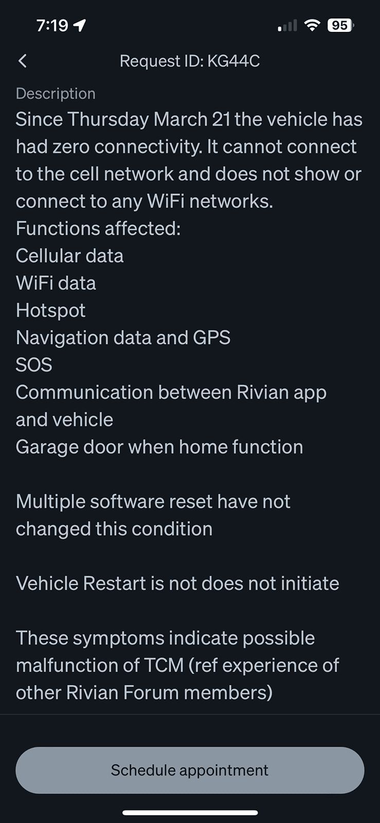 Rivian R1T R1S Lost all internet IMG_2931