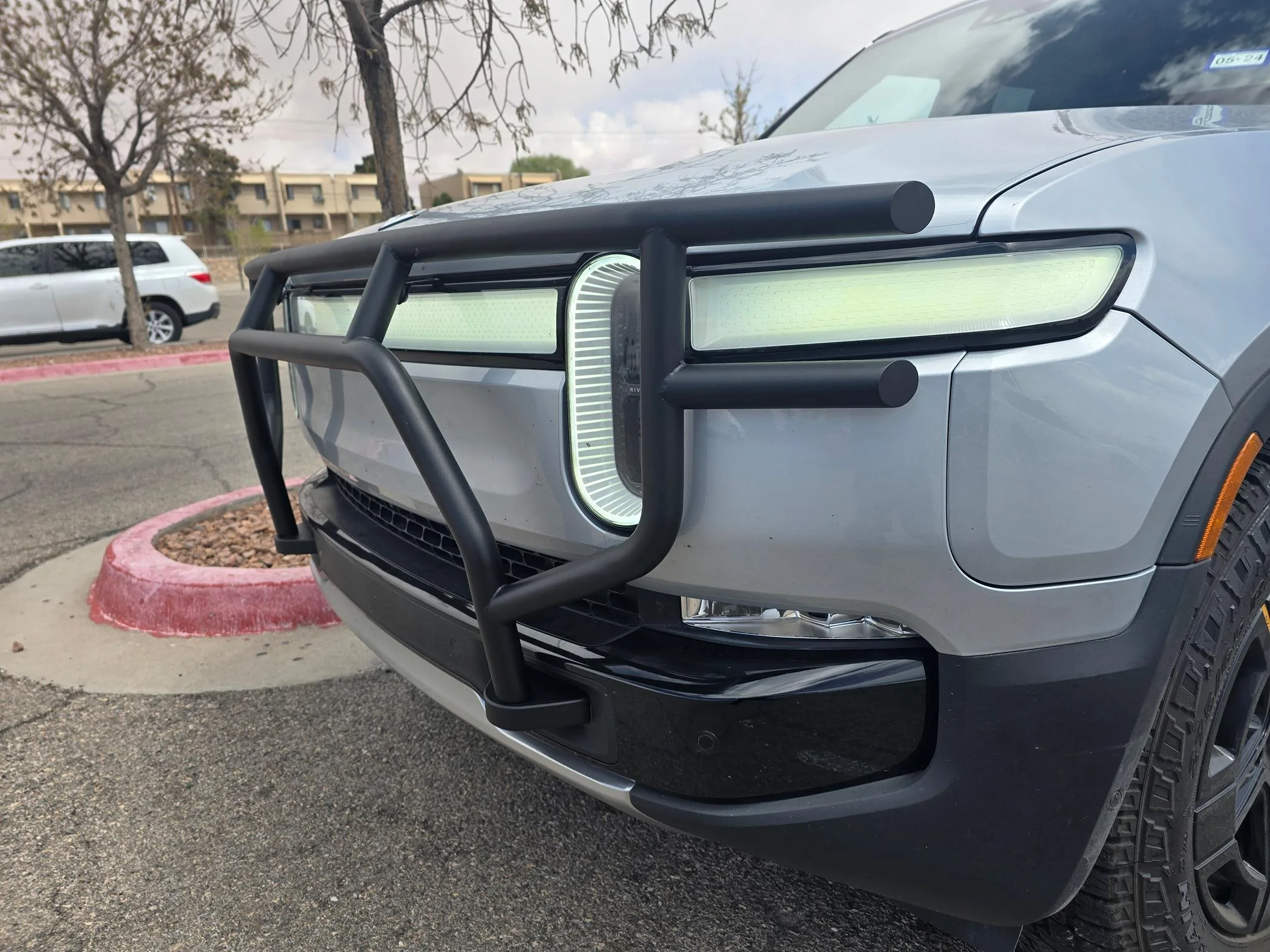 Rivian R1T R1S RealWheelsEV NEW Rivian Accessories Brush Guard, Steps, Light Bar, Bed Rack and more! 20240326_132326