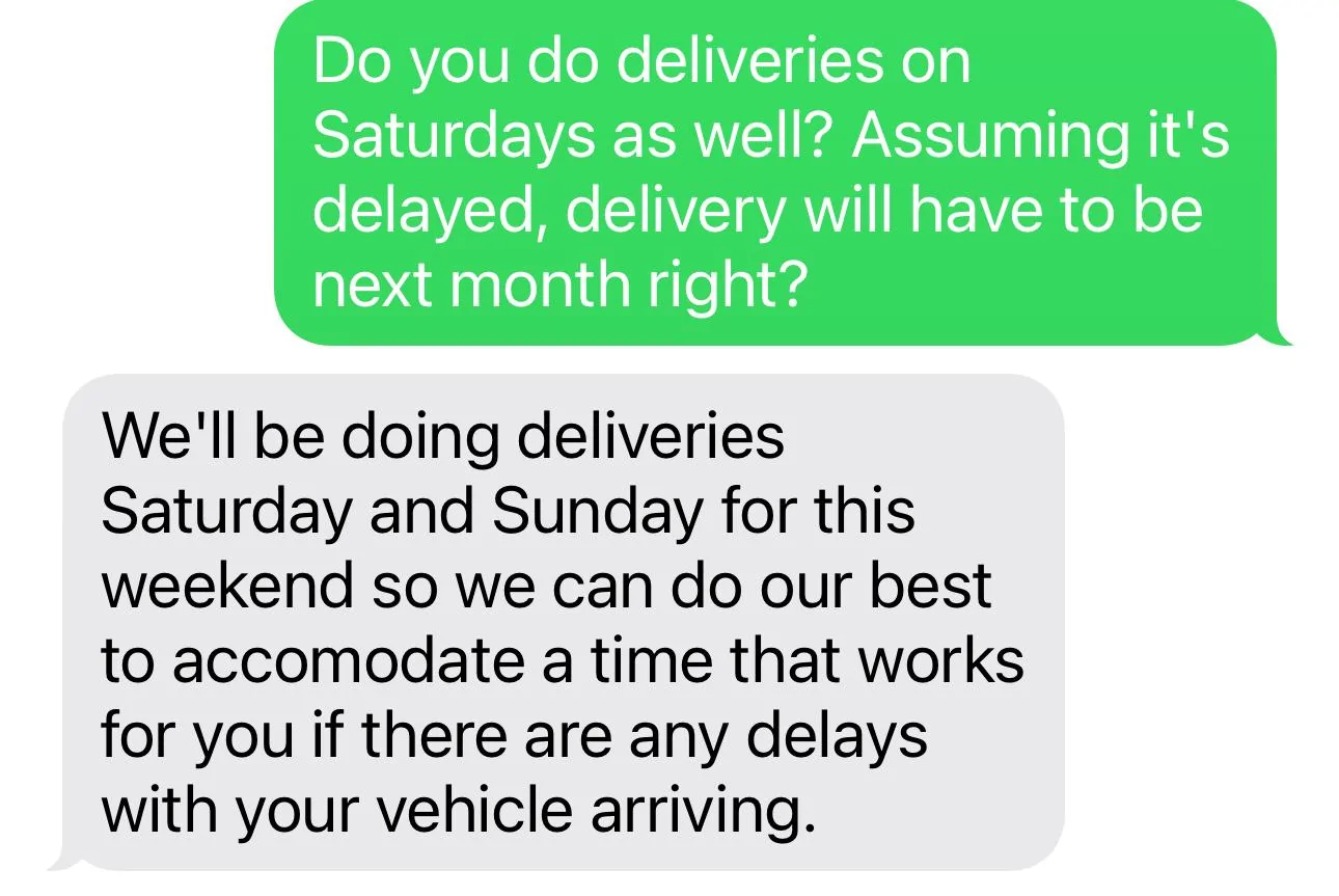 Rivian R1T R1S FYI Deliveries are continued through the WEEKEND For March IMG_4285