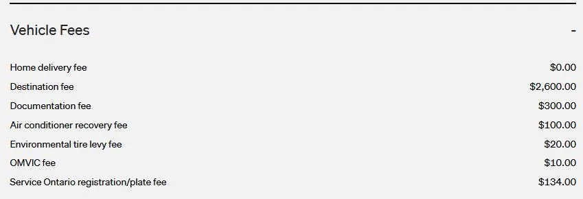 Rivian R1T R1S My Purchase Experience fees
