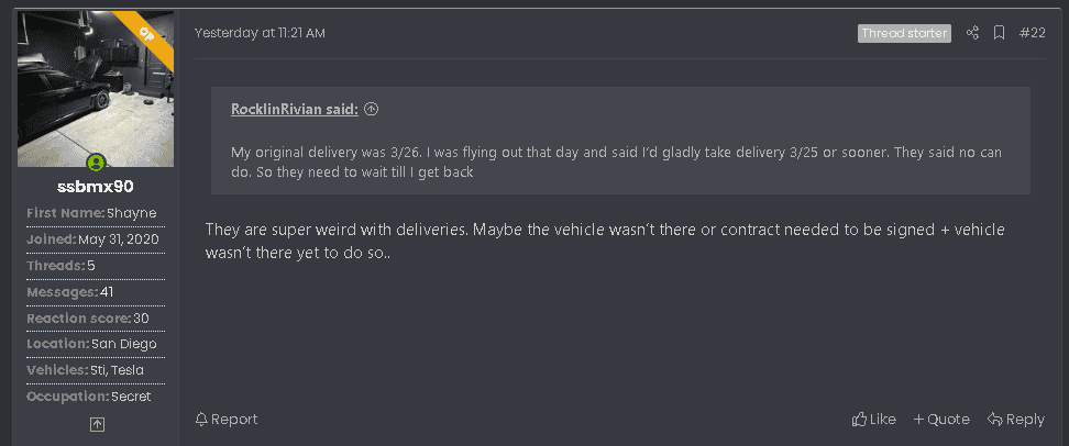 Rivian R1T R1S Delivery canceled 4 hours before pickup what a joke 1711731250094-xz