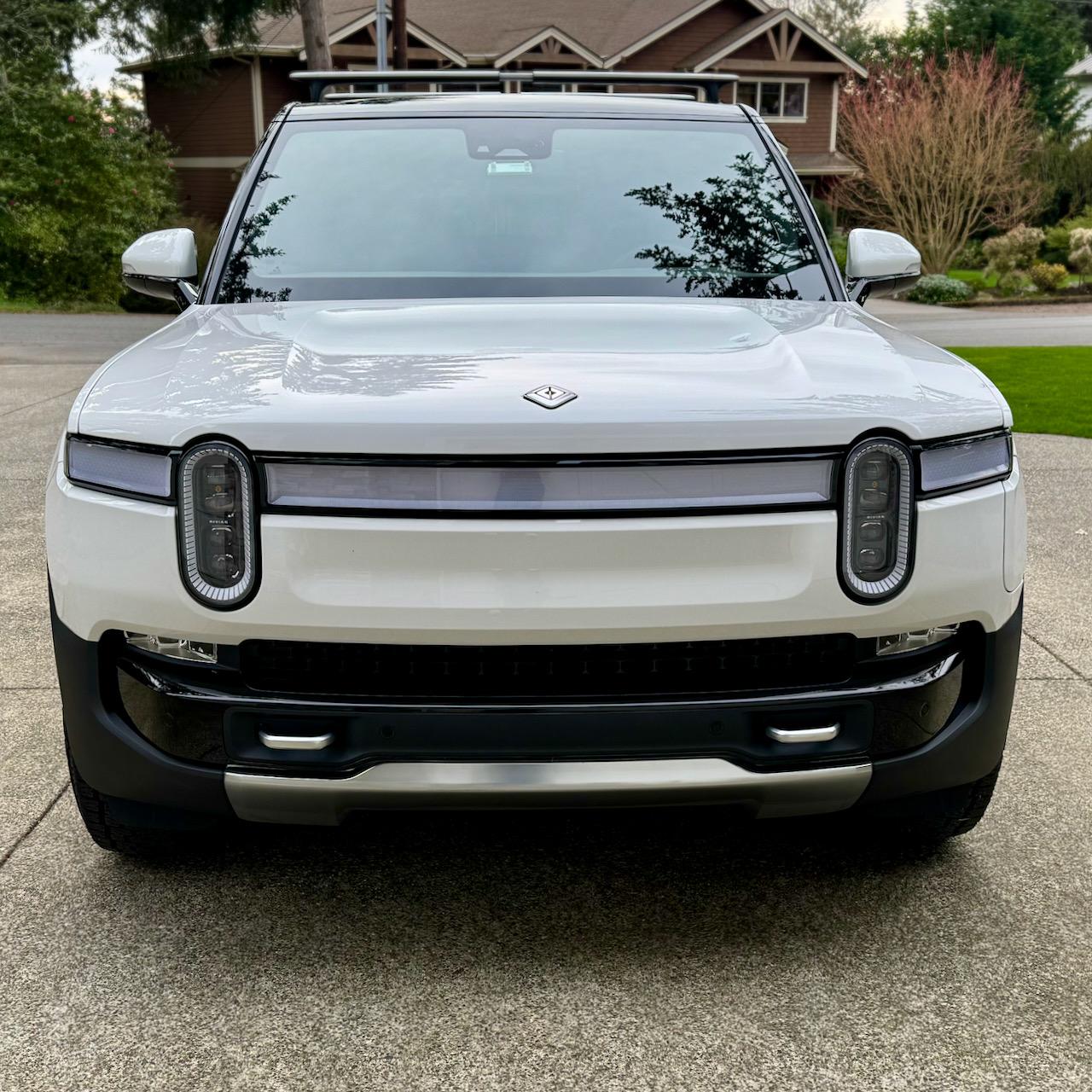 Rivian R1T R1S PPF, blackout and de-badge (white R1S) IMG_8843
