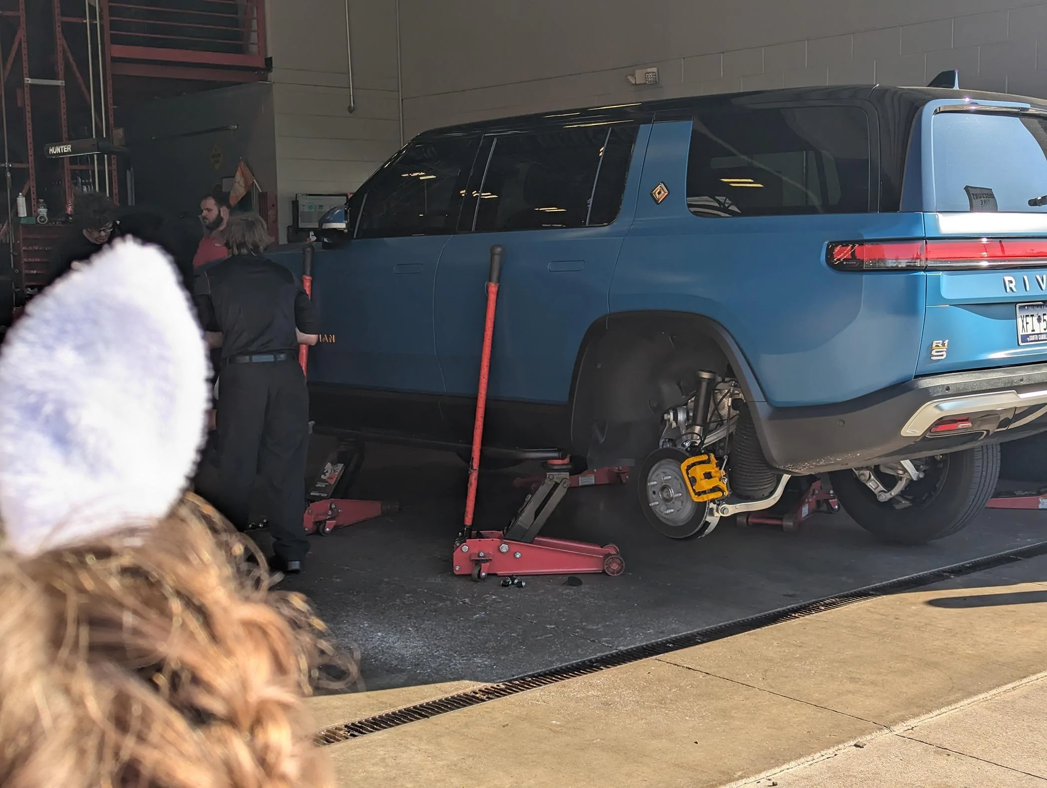 Rivian R1T R1S Installed R1S RMaxx running boards at EV Sportline in Atlanta 1000006486
