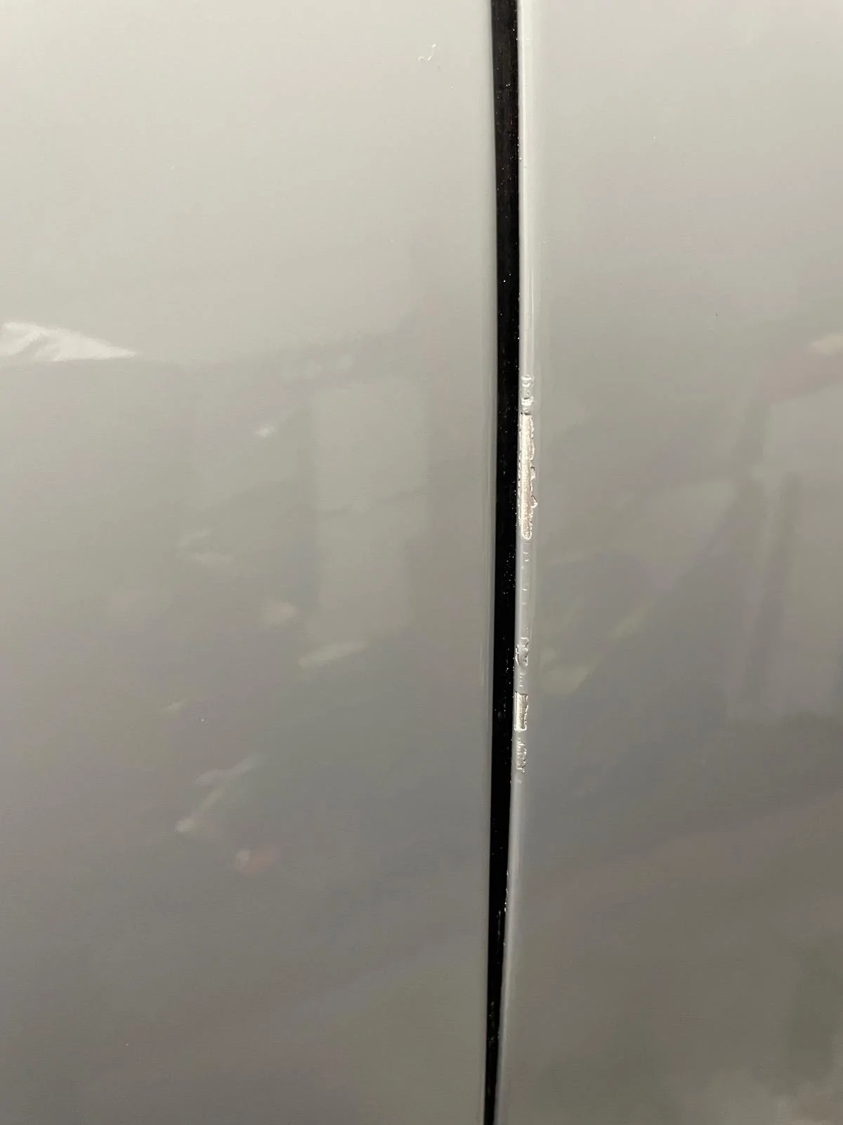 Rivian R1T R1S New R1S paint damage IMG_5292