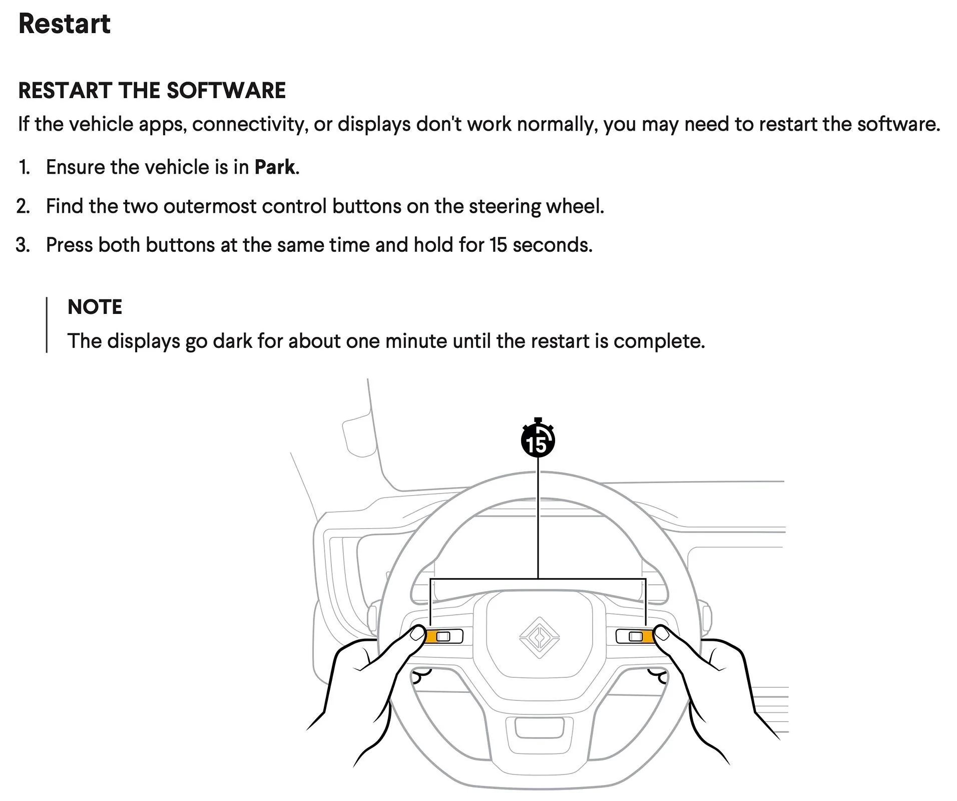 Rivian R1T R1S RADIO NOT CONNECTING Image 1-30-24 at 10.50 AM
