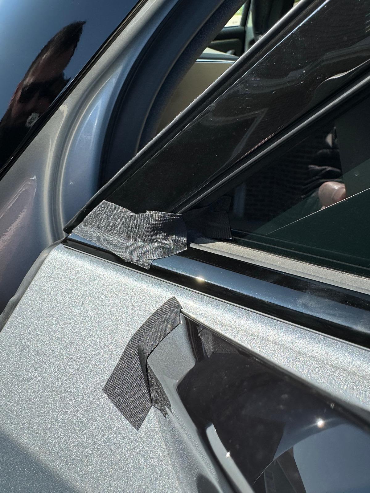 Rivian R1T R1S Triangle window noise and whistle help needed. IMG_1603